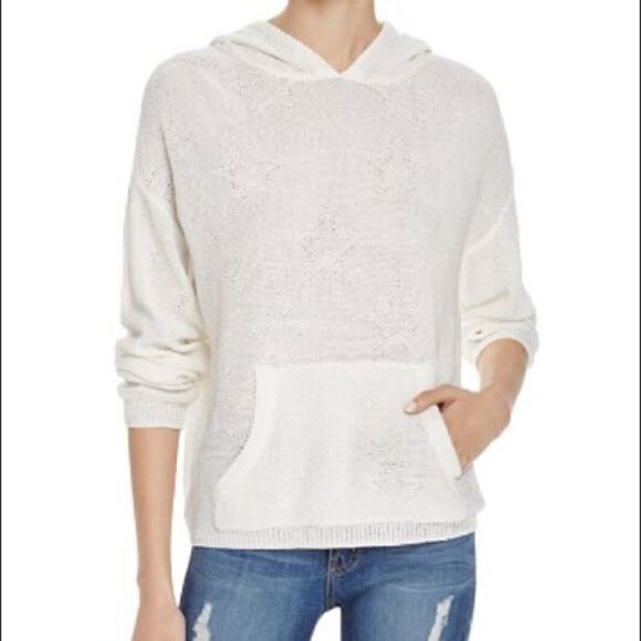 Honey Punch knit star hooded sweater - Picture 2 of 10